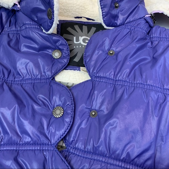 UGG purple jacket with hood kids 14/16 - Picture 6 of 11